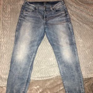 Silver Avery Cropped Denim